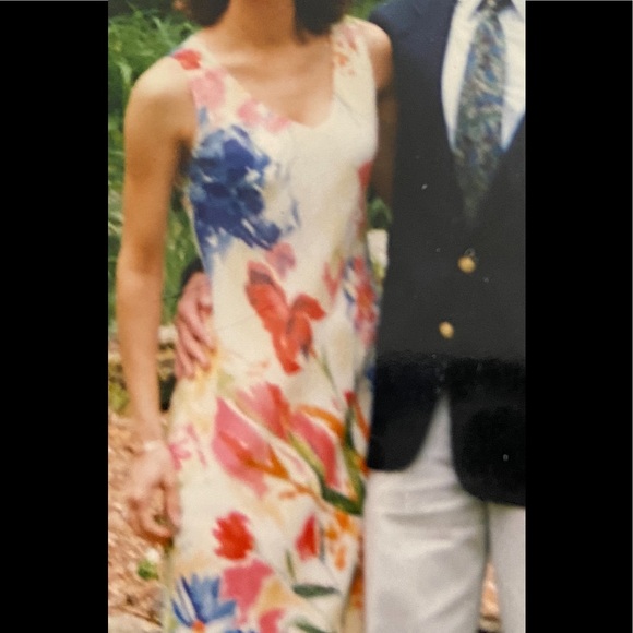 Tessuto Vintage Long V-neck Sleeveless Dress - Picture 5 of 12